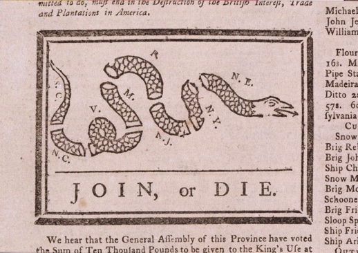 Join or die picture